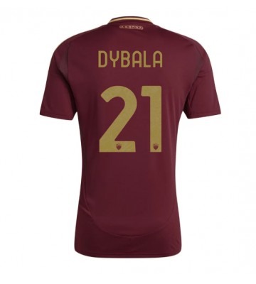 AS Roma Paulo Dybala #21 Replika Hjemmebanetrøje 2024-25 Kortærmet